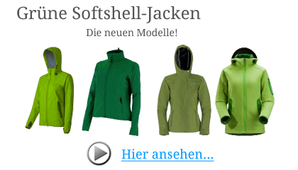 Grüne Softshell Jacken für Damen
