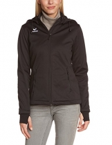 Erima Basic Damen Softshell Jacke Schwarz, figurbetont