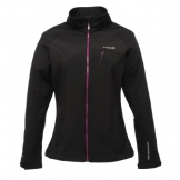 Regatta Vivienne Softshelljacke Damen Schwarz, lila Reißverschluss