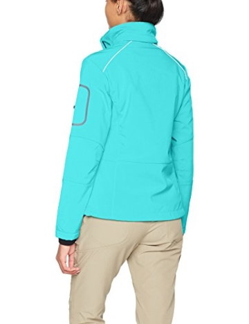 CMP 3A05396 Damen-Softshelljacke zum Gassi gehen (türkis) - 